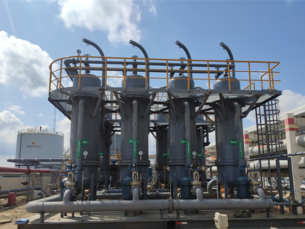 Integrated oil-water separation pry 